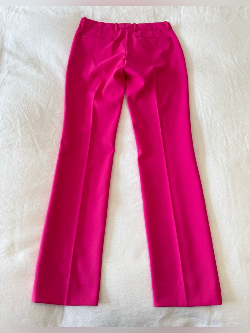 Tory Burch Sport | SZ 0 | Fuchsia Trousers Front Seam Straight Leg Ankle Pants - Picture 2 of 9